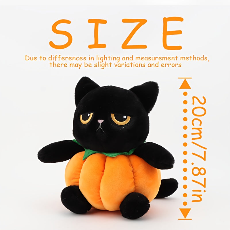 Halloween Cat Plush & Pumpkin Stuffed Animal Combo