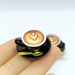 6pcs Coffee Cup Set for Dollhouse Decor Mini Cafe Display
