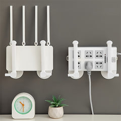 Wall Mounted Storage Rack Router Bracket Bathroom Kitchen Shelf