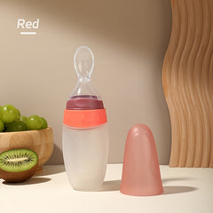 100ml Squeeze Feeding Bottle with Spoon