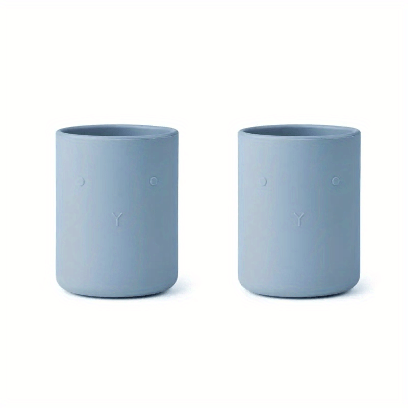 2pcs Silicone Toddler Cups Baby Training Tableware