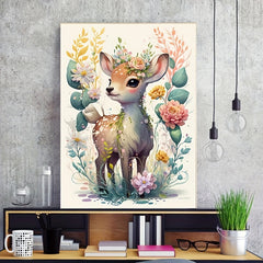 Cartoon Deer Diamond Painting 30x40cm - Living Room Bedroom Decor