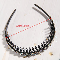 Wave Rhinestone Headbands Women Girls Ladies Hair Hoop