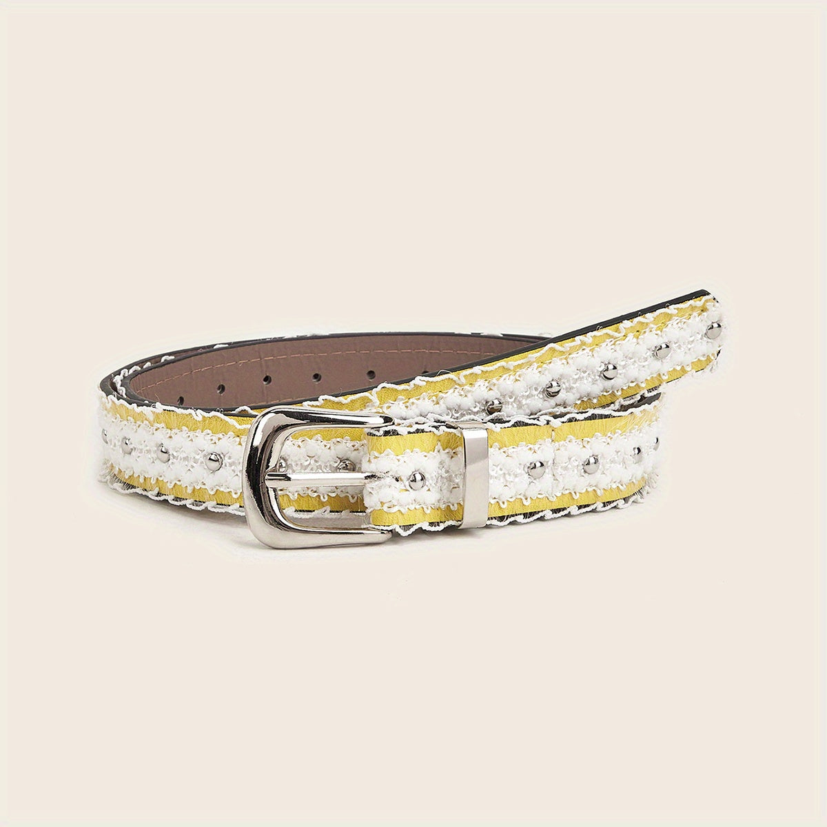 Stylish PU Leather Rivet Belt Classic Pin Buckle Jeans Pants Belts For Women