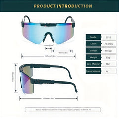 Men's Polarized American Flag Pattern Sports Sunglasses