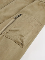 Men's Softshell Jacket Zipper Front Pockets Outdoor