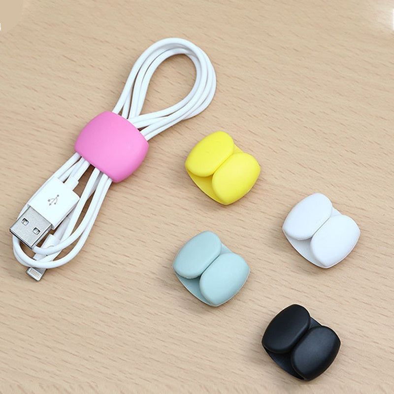 5pcs Cord Holder Cable Organizer Wire Manager Data Cable Storage