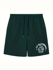 Men's Rabbit Graphic Athletic Shorts for Cycling Fitness