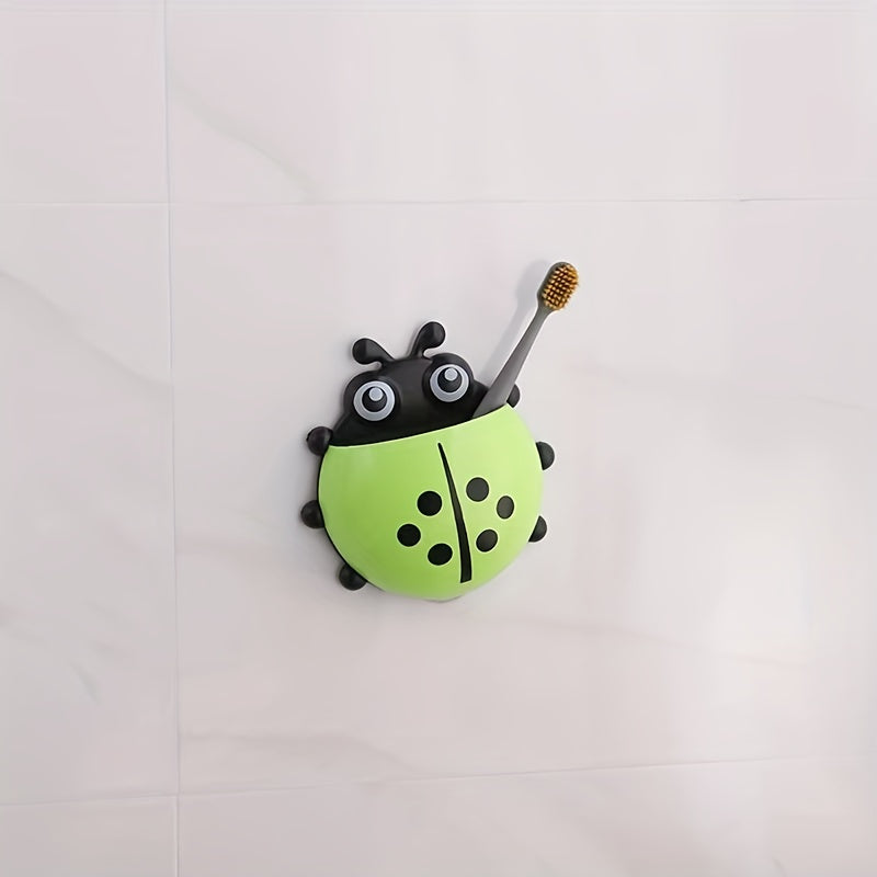 Ladybug Toothbrush Holder Suction Cup Storage Box