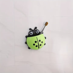 Ladybug Toothbrush Holder Suction Cup Storage Box