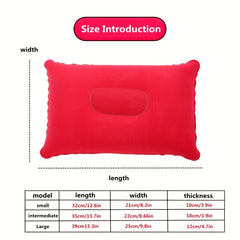 1pc Inflatable Square Pillow for Travel Camping Holiday