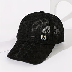 Floral Embroidered Baseball Cap Breathable Sun Hat for Women