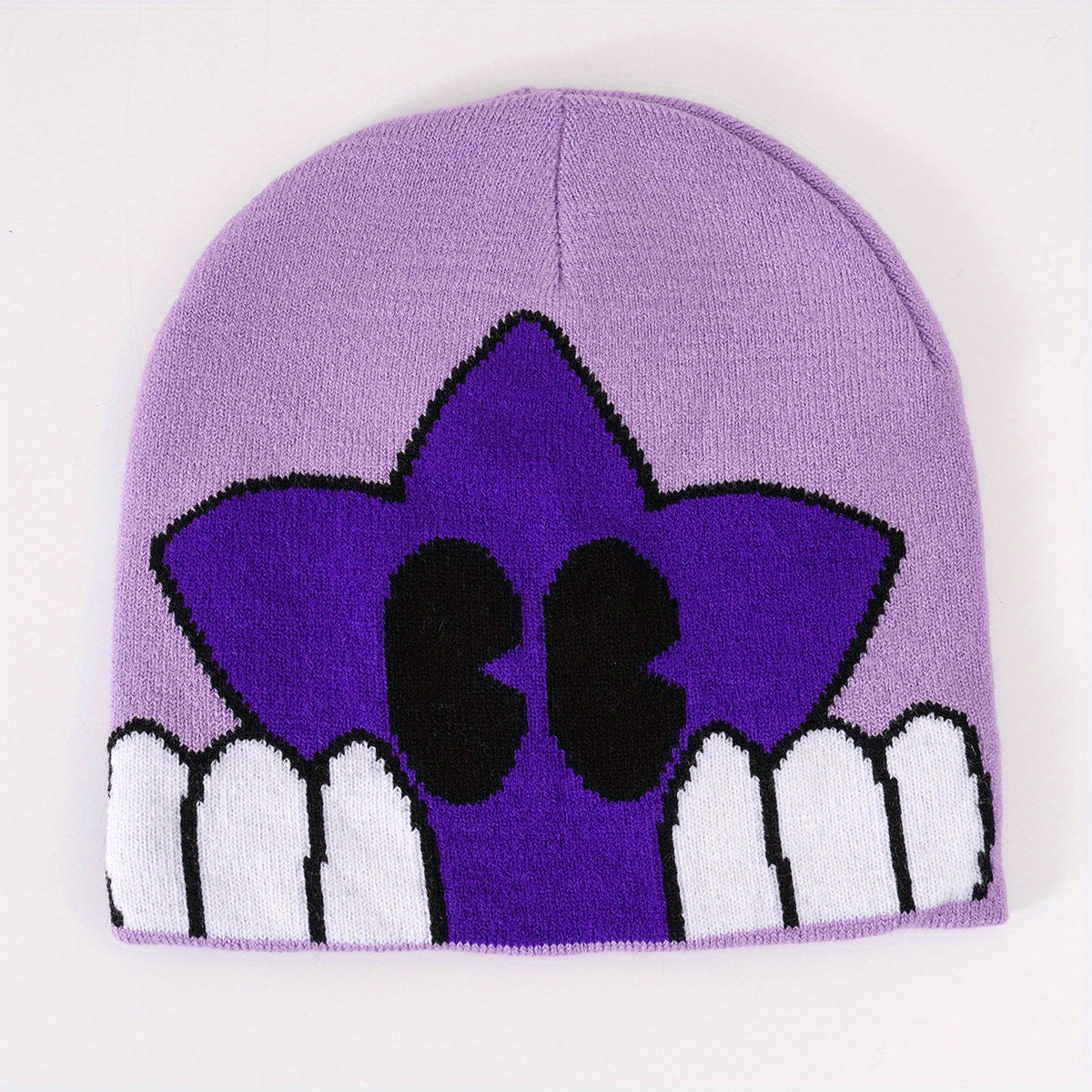 Pentagram Jacquard Y2K Beanie Anime Unisex Skull Cap