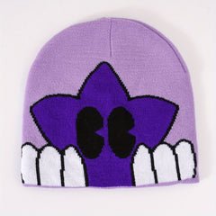 Pentagram Jacquard Y2K Beanie Anime Unisex Skull Cap