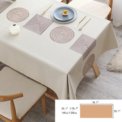 Nordic Style PVC Table Cover Waterproof Scald-proof Tablecloth