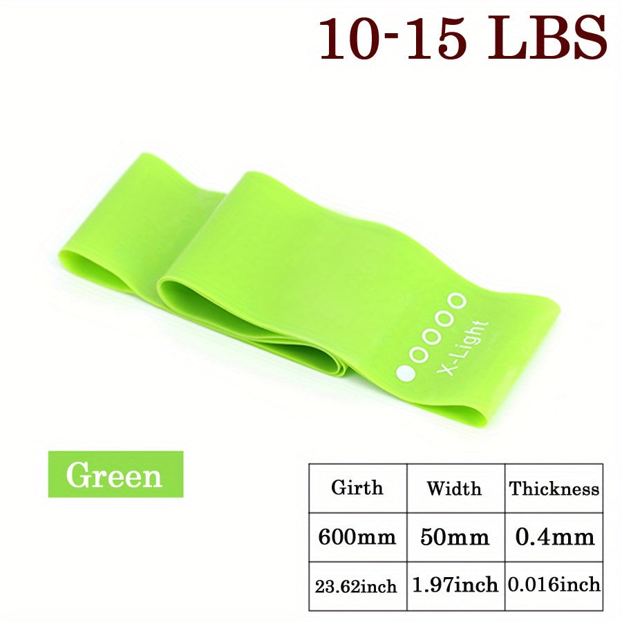 Yoga Resistance Belt for Leg Thigh Hip Arm Training Elastic Tpe Pilates