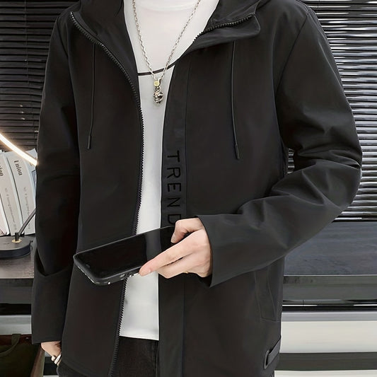 Men's Lightweight Windbreaker Hooded Jacket