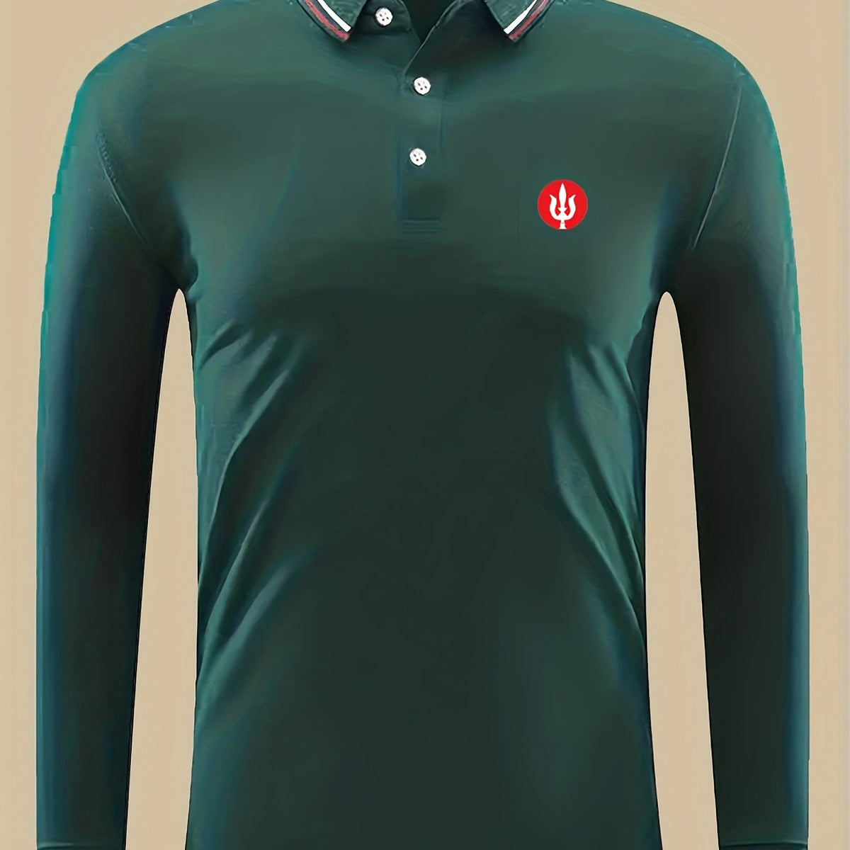 Symbol Print Men's Lightweight Polo Shirt
