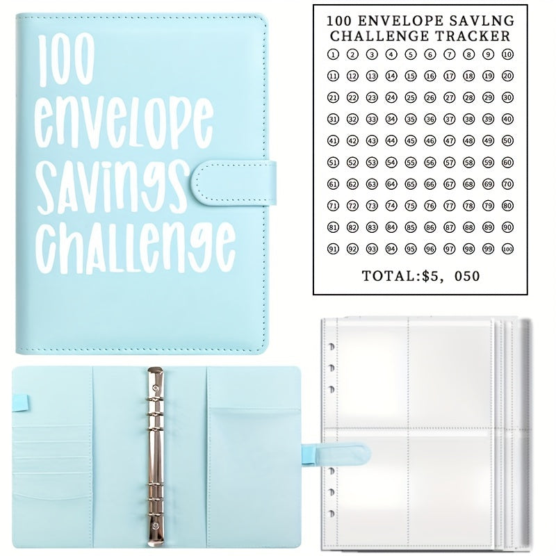 Savings Challenge Book 100 Envelopes Budget Planner with Cash Envelopes