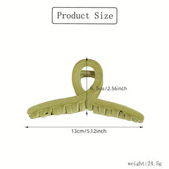 Vintage Velvet Hair Claw Solid Shark Claw Hair Accessories for Women