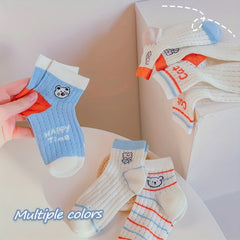 5 Pairs Boys Cartoon Socks for Spring Summer