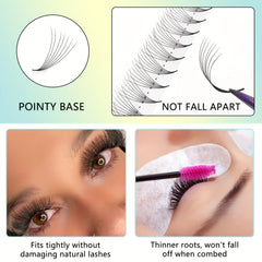 Curling Volume Lash Extensions 5D 10D 9-16mm Long Lasting False Eyelashes