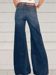  High Rise Non stretch Flared Leg Jeans