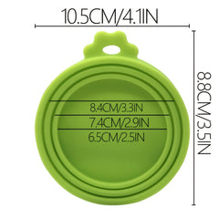 4pcs Silicone Pet Food Can Covers BPA-Free Dog Cat Food Household