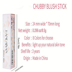 Moisturizing Blush Stick Long Lasting Buildable