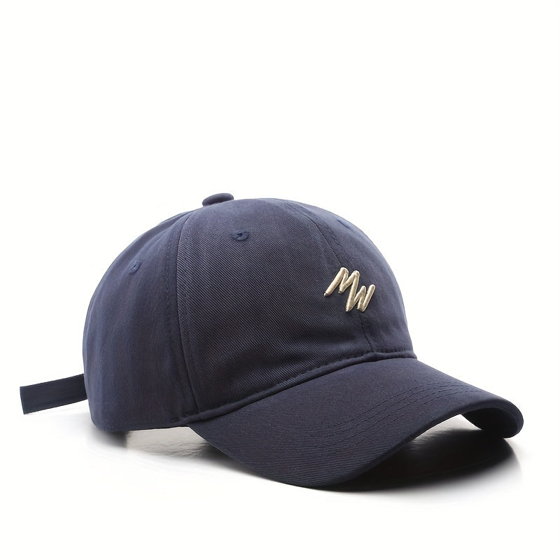 Embroidered Duck Tongue Cap Outdoor Sun Hat Baseball Cap