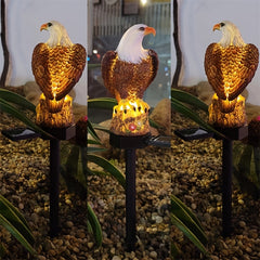 Solar LED Garden Light with Eagle Ornament