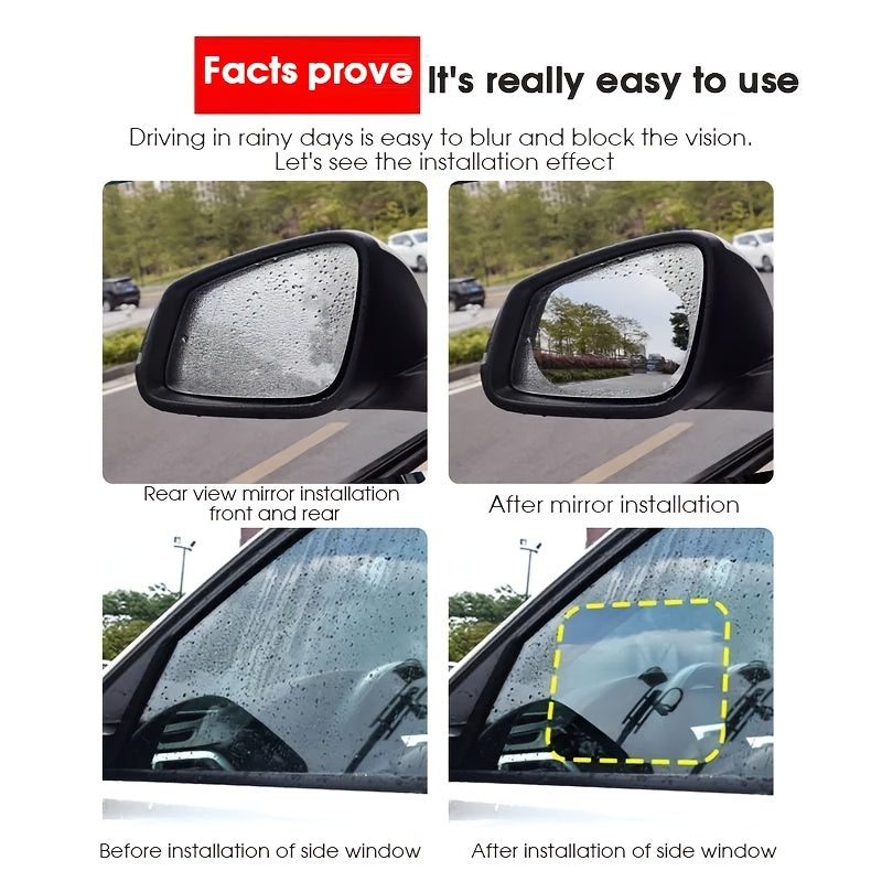 Car Rain Film Anti-glare Rearview Mirror PET Film