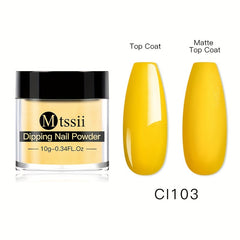 Dipping Powder 12 Colors Dip Nail Powder Kits Glossy Professional Set