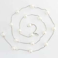 Pearl Belt Thin Waistband Chain Belt For Party Dress & Wedding Dresses