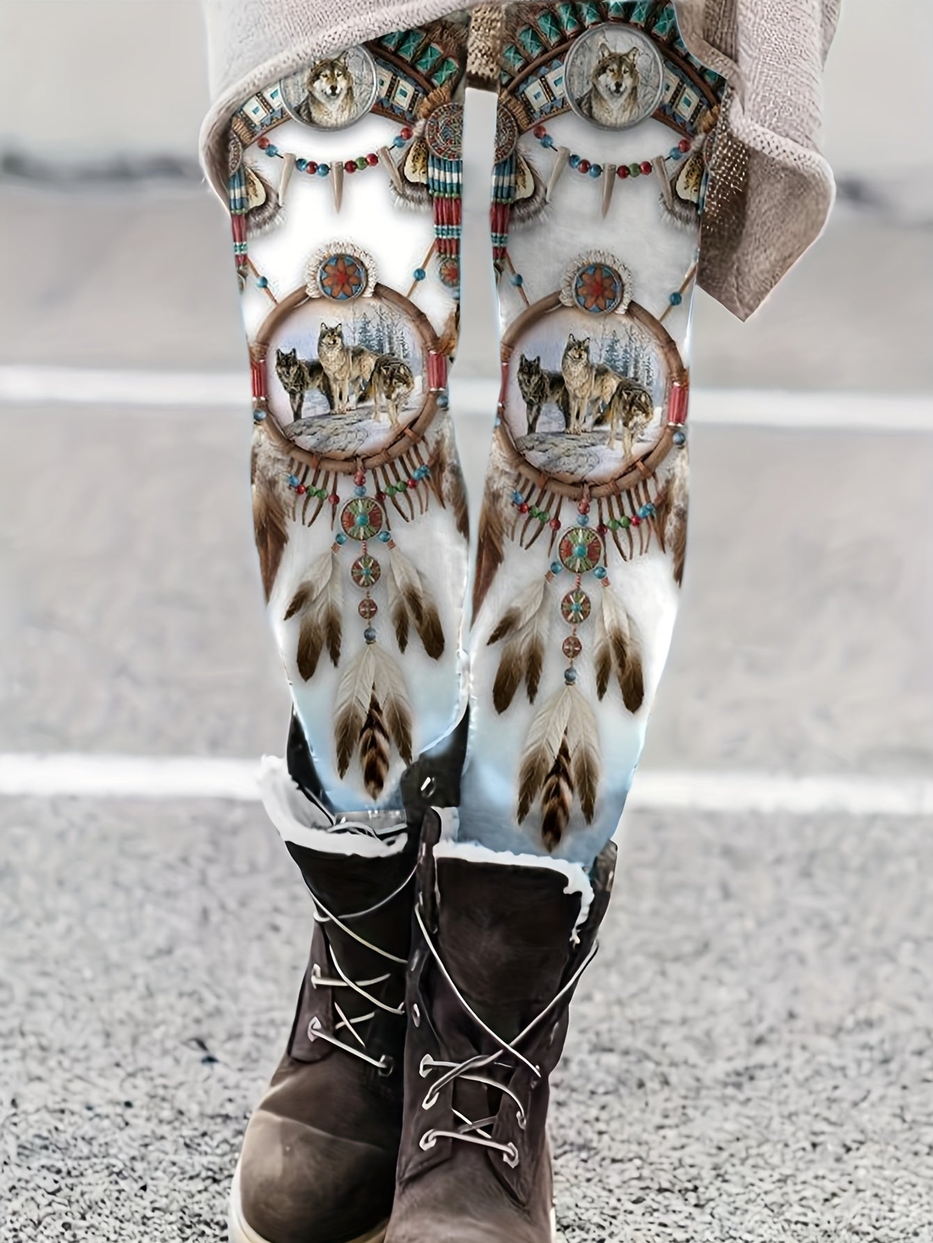 Boho High Waist Leggings for Women