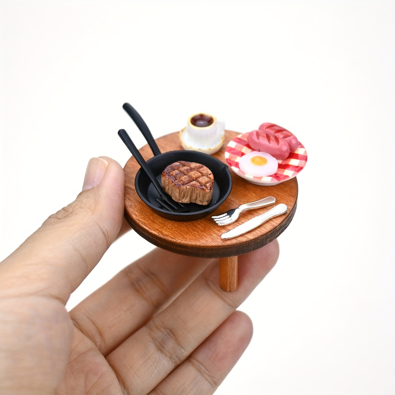 Mini Steak Display Cake Dollhouse Accessories