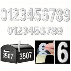 Classic Style Vinyl Mailbox Numbers Sticker Decal - Waterproof Self Adhesive