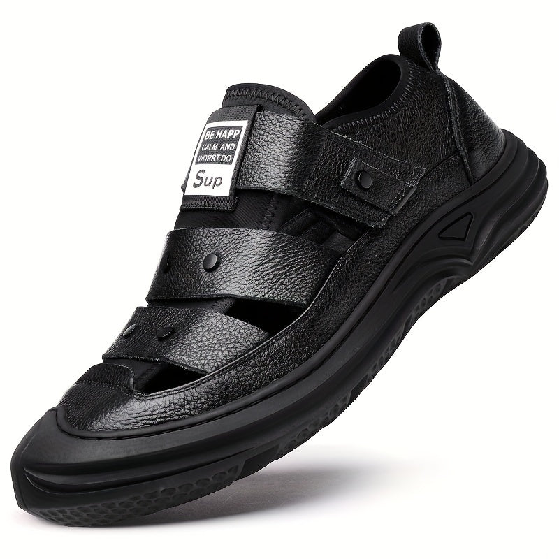 Men's Hook And Loop Sandals Non Slip Outdoor Beach Shoes