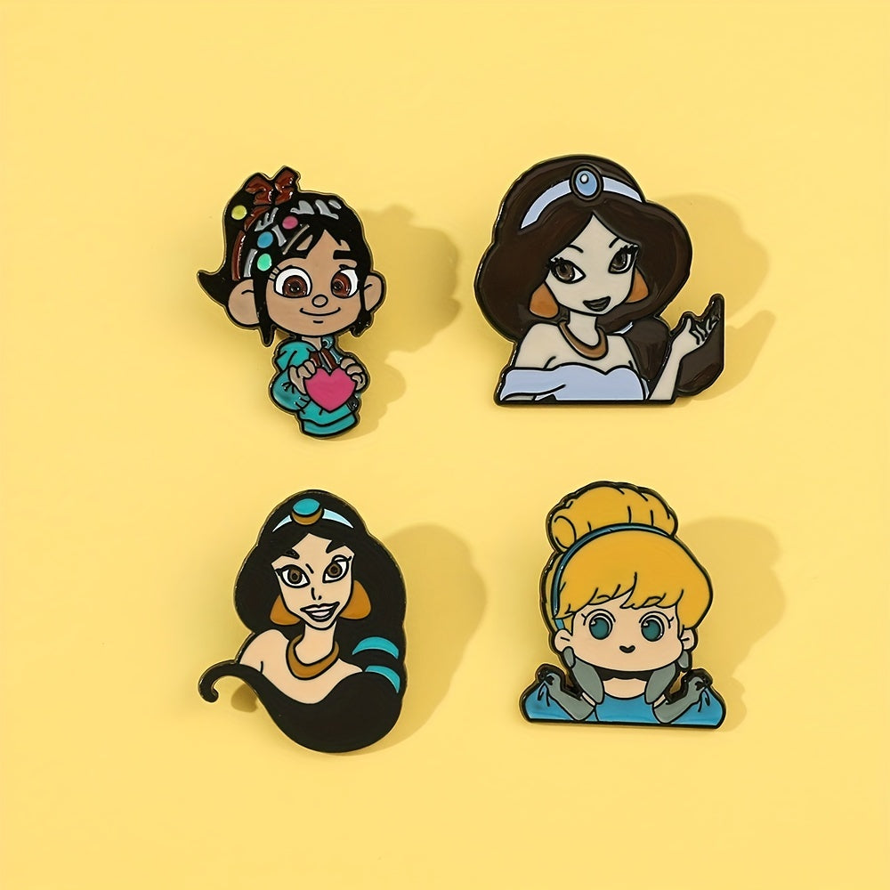 Cartoon Little Girl Brooch For Men