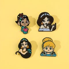 Cartoon Little Girl Brooch For Men