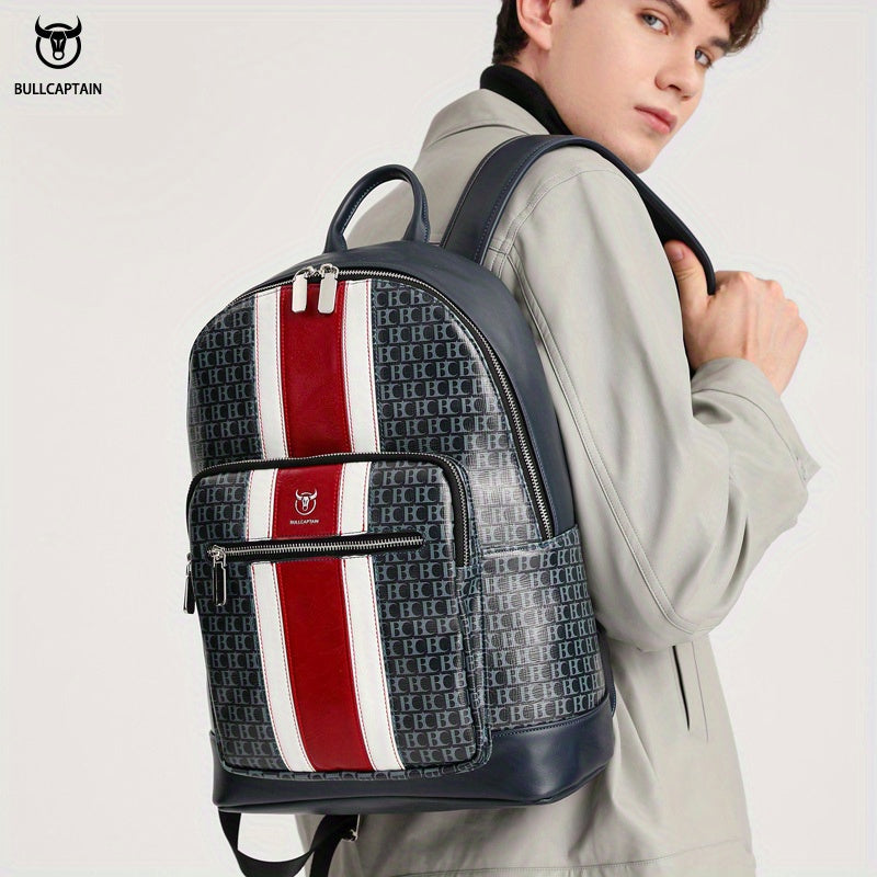 Ox Leather Men's Casual Backpack Water resistant Travel Bag