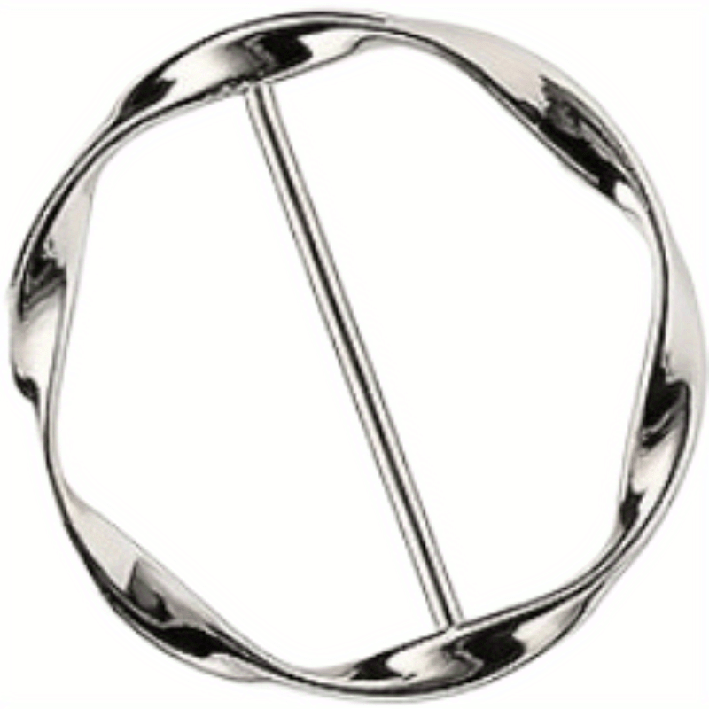 3pcs Alloy Metal T Shirt Clip Ring Large Size T Shirt Scarf Clip
