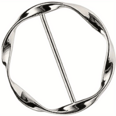 3pcs Alloy Metal T Shirt Clip Ring Large Size T Shirt Scarf Clip