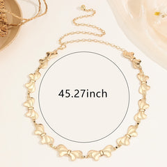 Metal Bowknot Waist Chain Skirt Suit Dress Waist Chain Fashionable Belt Body