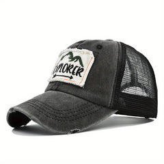 EXPLORER Embroidered Washed Baseball Cap Vintage Distressed Trucker Hat