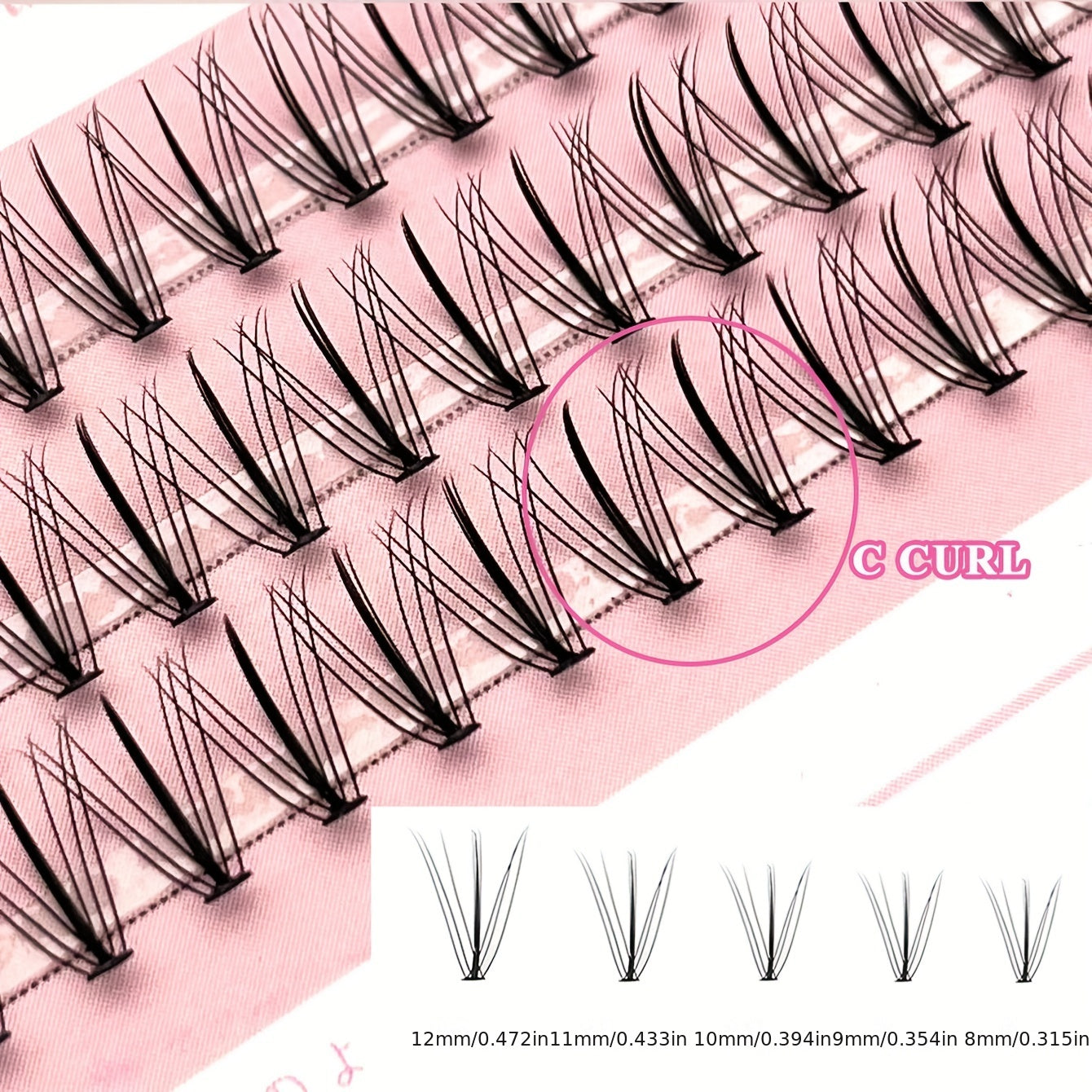 60pcs Mikiwi Sandwich Cluster Lashes for DIY Lash Extensions