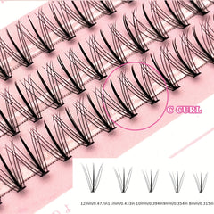 60pcs Mikiwi Sandwich Cluster Lashes for DIY Lash Extensions