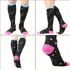 Compression Socks For Men And Women - Knee High Stocking For Sports