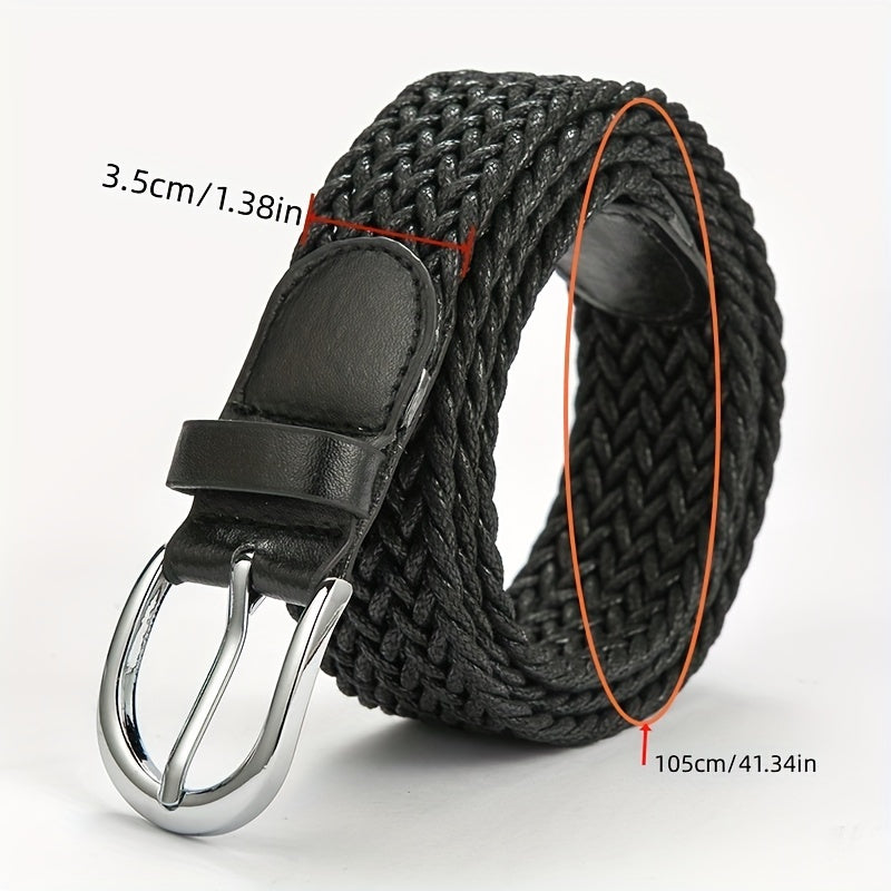Men's Casual Braided Belt for Dating