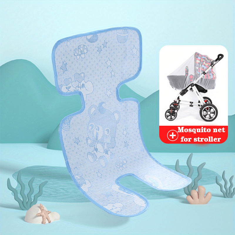 Summer Baby Stroller Mat Ice Silk Mat General Dining Chair Seat